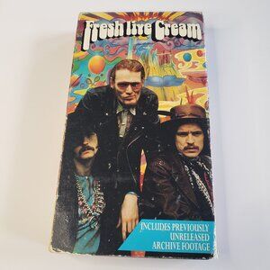 Fresh Live Cream Vintage VHS Music Film Movie 1993 Castle Communications POLYGON